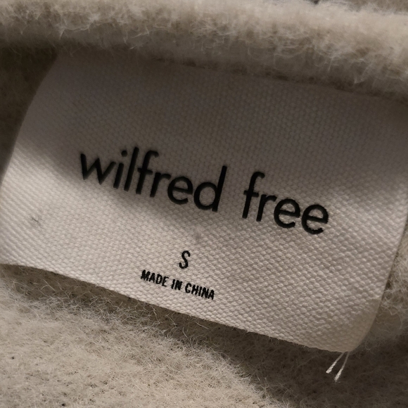 WILFRED FREE plush cream sweater - Picture 3 of 5